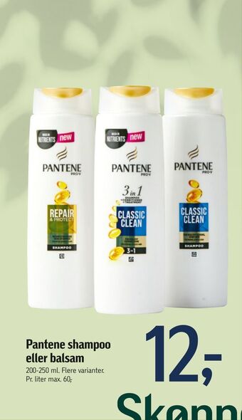 Føtex Pantene shampoo eller balsam tilbud