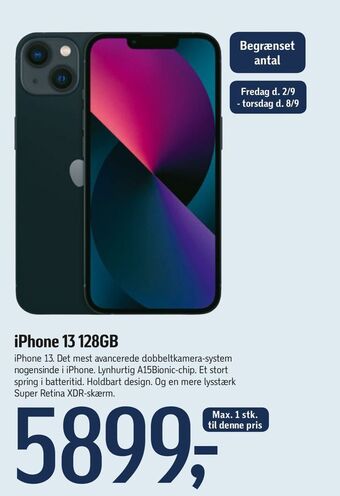 Føtex Iphone 13 128gb tilbud