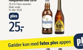 Føtex Hoegaarden eller leffe tilbud