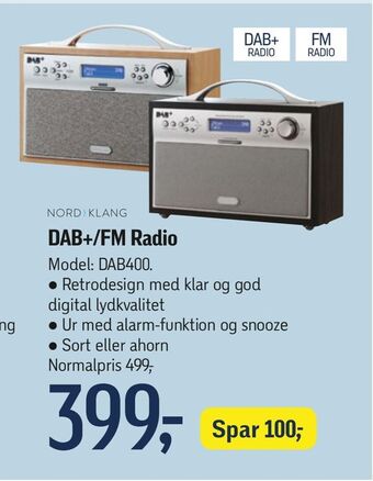 Føtex Dab+/fm radio tilbud