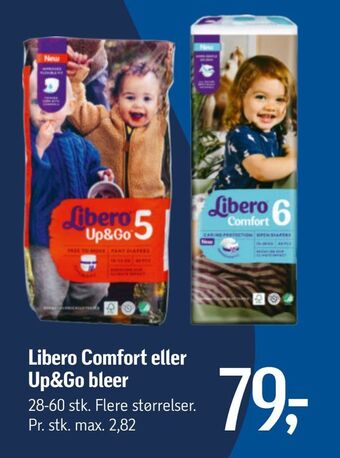Føtex Libero comfort eller up&go bleer tilbud