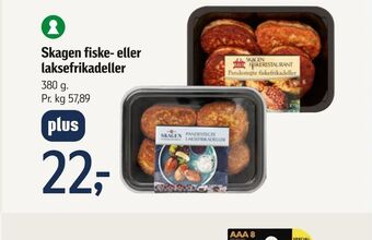 Føtex Skagen fiske- eller laksefrikadeller tilbud