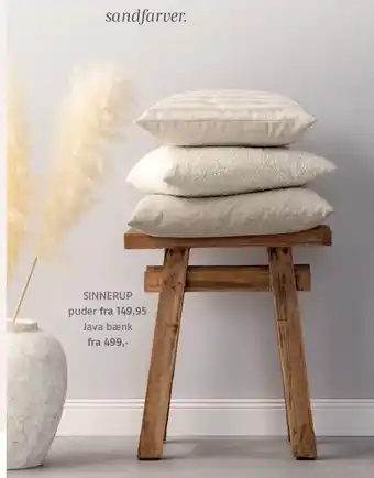Sinnerup puder el. java bænk