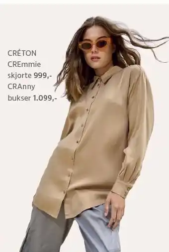 Sinnerup Creton cremmie skjorte el. cranny bukser tilbud