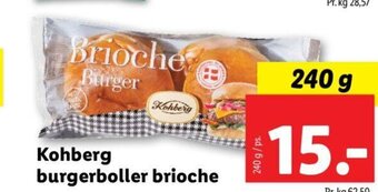 Lidl Kohberg burgerboller brioche tilbud