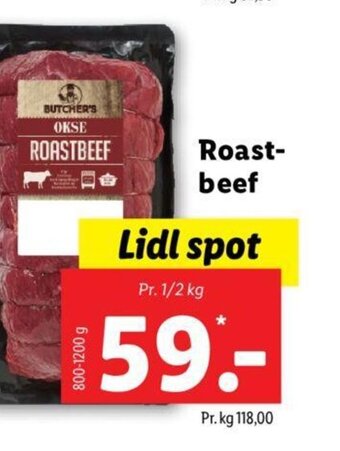 Lidl Roastbeef tilbud