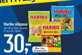 Føtex Haribo slikpose tilbud