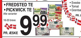 ABC Lavpris Fredsted te • pickwick te tilbud