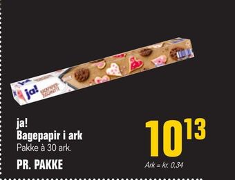 Otto Duborg Ja! bagepapir i ark tilbud