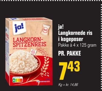 Otto Duborg Ja! langkornede ris i kogeposer tilbud