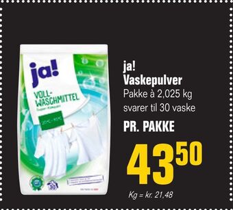 Otto Duborg Ja! vaskepulver tilbud