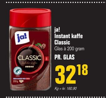 Otto Duborg Ja! instant kaffe classic tilbud