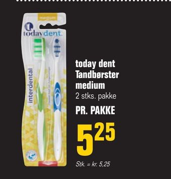 Otto Duborg Today dent tandbørster medium tilbud