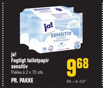 Otto Duborg Ja! fugtigt toiletpapir sensitiv tilbud