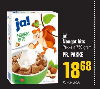 Otto Duborg Ja! nougat bits tilbud