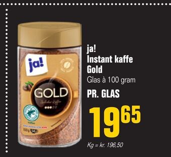 Otto Duborg Ja! instant kaffe gold tilbud