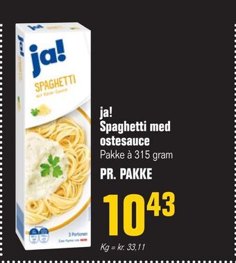 Poetzsch Padborg Ja! spaghetti med ostesauce tilbud