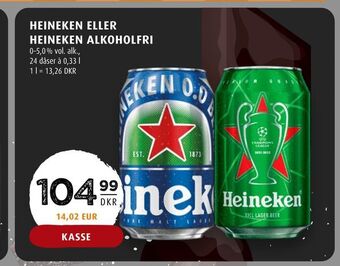 Scandinavian Park Heineken eller heineken alkoholfri tilbud