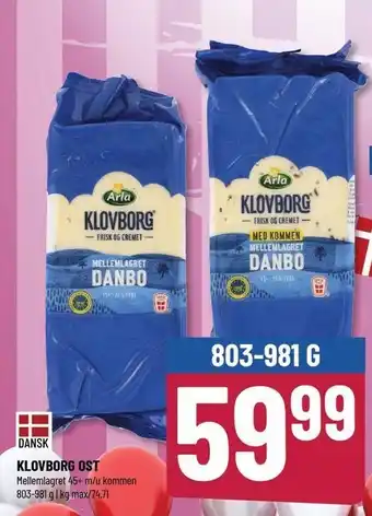 Løvbjerg Klovborg ost mellemlagret 45+ m/u kommen tilbud