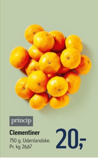 Føtex Princip clementiner tilbud