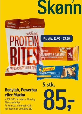 Føtex Bodylab træningstilskud tilbud