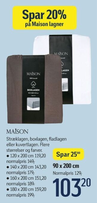Føtex Maison lagen tilbud