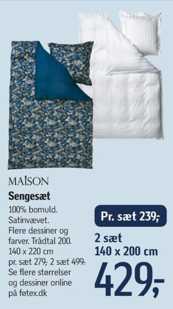 Føtex Maison sengesæt tilbud