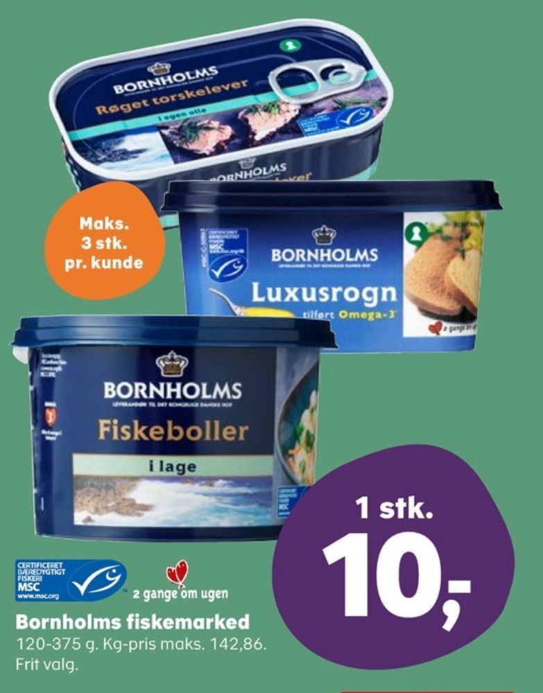 Bornholms torskelever tilbud hos SuperBrugsen