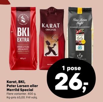 Extra specialristet kaffe formalet