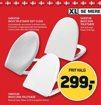 XL-BYG Saniscan toiletsæde tilbud