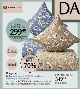 Kop & Kande Nordisk tekstil sengesæt tilbud
