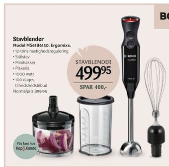 Kop & Kande Bosch stavblender tilbud