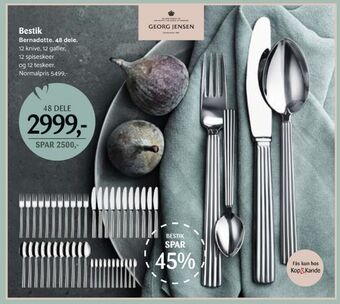 Kop & Kande Georg jensen bestik tilbud