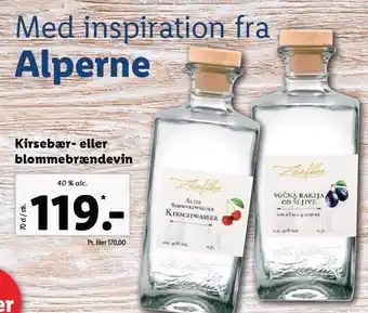 Lidl Kirsebær el. blommebrændevin tilbud
