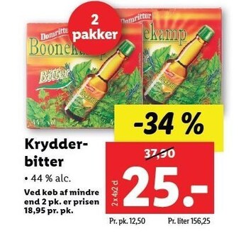 Lidl Krydderbitter tilbud