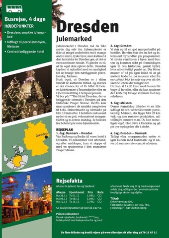 Riis Rejser Dresden julemarked tilbud