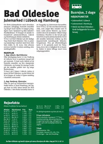 Bad oldesloe julemarked i lübeck og hamborg