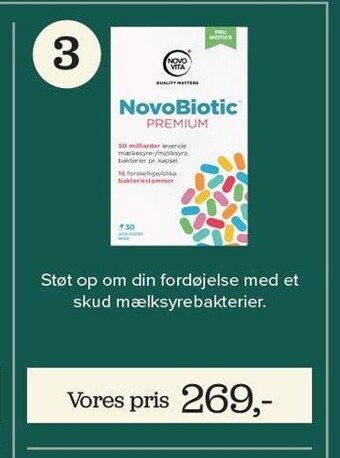 Helsemin Novo vita novobiotic premium™ 30 kap. tilbud