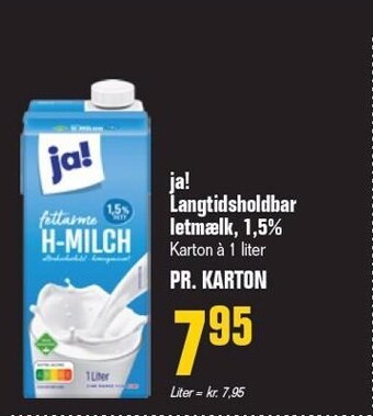 Otto Duborg Langtidsholdbar letmælk 1,5% tilbud