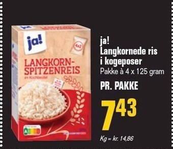 Otto Duborg Langkornede ris i kogeposer tilbud