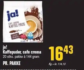Poetzsch Padborg Kaffepuder, cafe crema tilbud