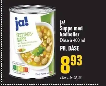 Poetzsch Padborg Suppe med kødboller tilbud