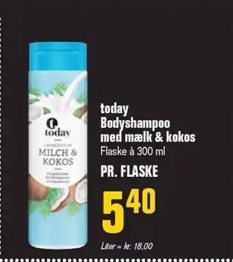 Bodyshampoo med mælk og kokos