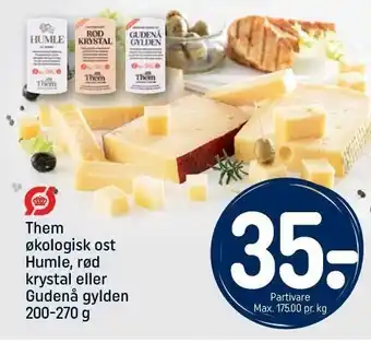 REMA 1000 Them øko ost tilbud