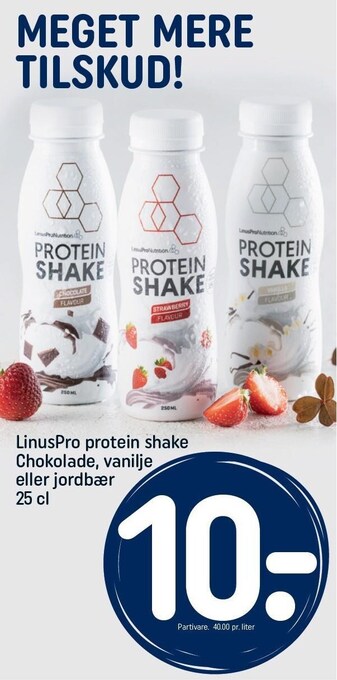 REMA 1000 Linuspro protein shake tilbud