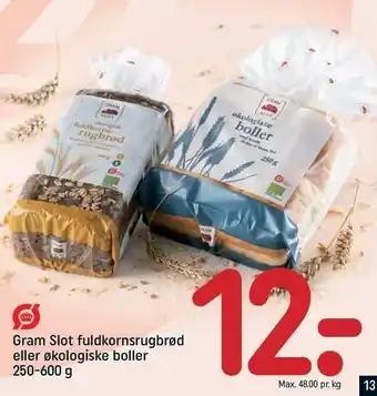 REMA 1000 Fuldkornsrugbrød el. øko boller tilbud