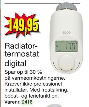 Harald Nyborg Radiator- termostat digital tilbud