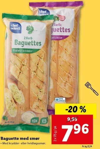 Lidl Baguette Med Smør tilbud