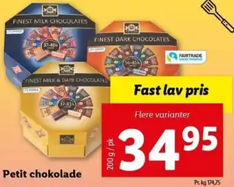 Lidl Petit Chokolade 200g tilbud