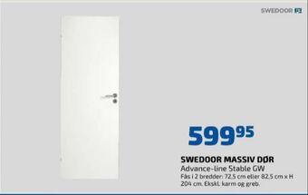 Davidsen Swedoor dør tilbud